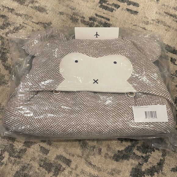 ZESTT ORGANICS |Organic Cotton Kids Travel Blanket MONKEY - Picture 3 of 4